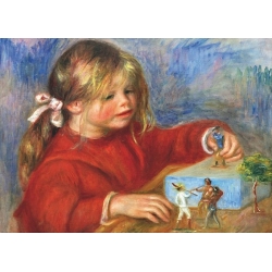 Claude Renoir podczas zabawy niedzielnej, Pierre Auguste Renoir