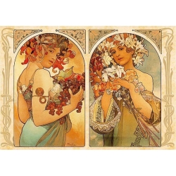 Owoce, Kwiaty, Alfons Mucha