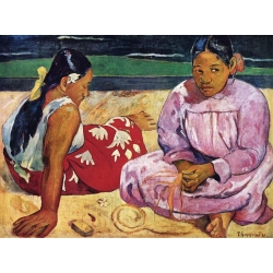 Tahitańskie kobiety na plaży, Paul Gauguin