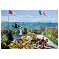 Taras nad morzem w Saint Adresse, Claude Monet