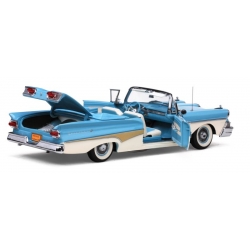 Ford Fairlane Open Convertible 1958 (Azure Blue / White)